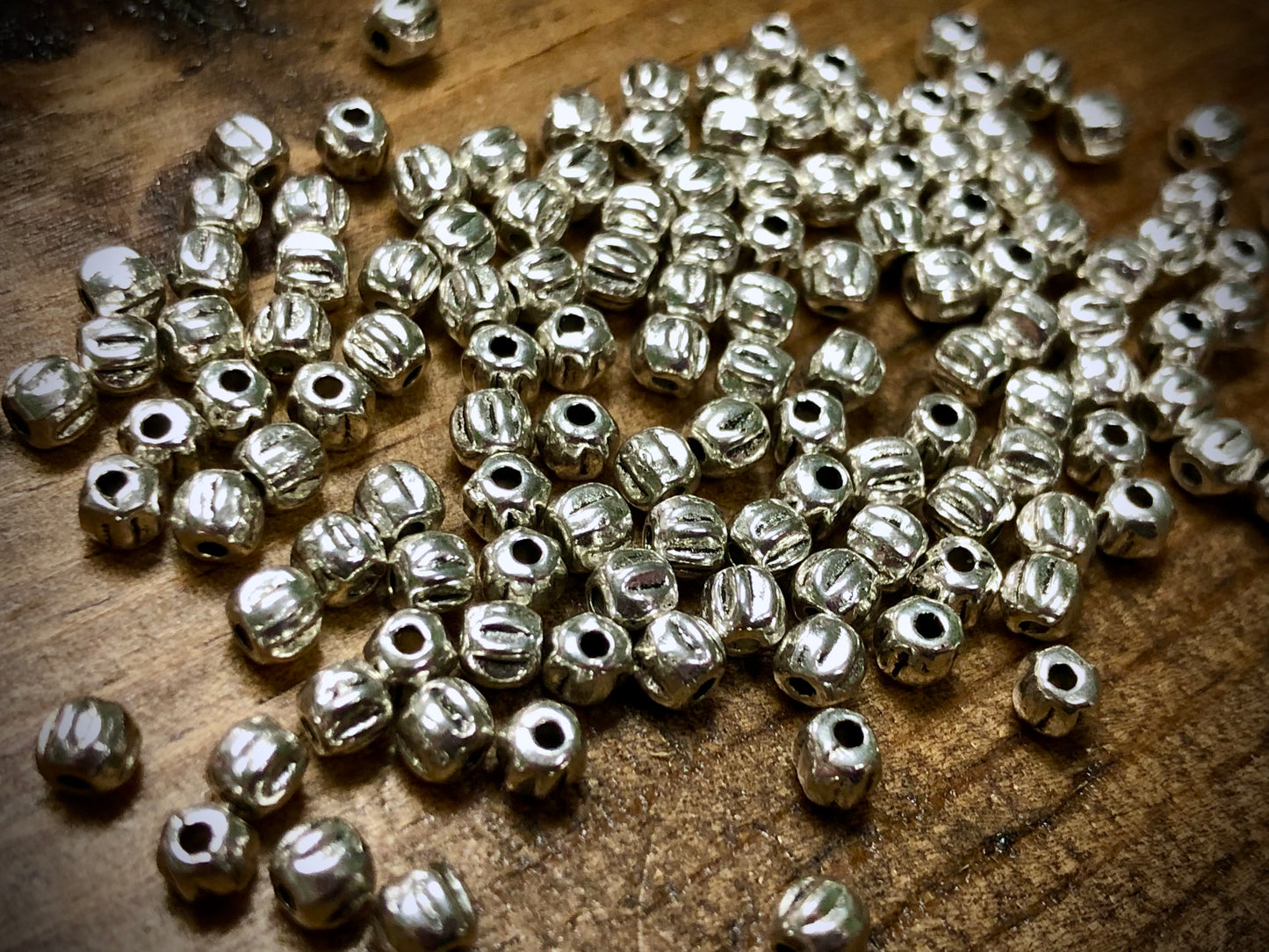 Pewter Spacers Set - 3mm Melons