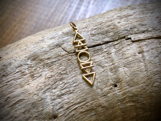 Bronze Stacked Elements Charm