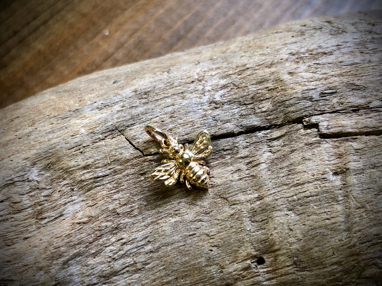 Small Bronze Bee Charm