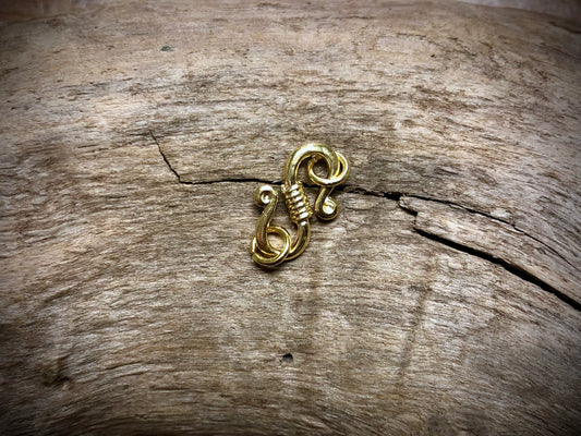 S-Hook Clasp - Gold Plated
