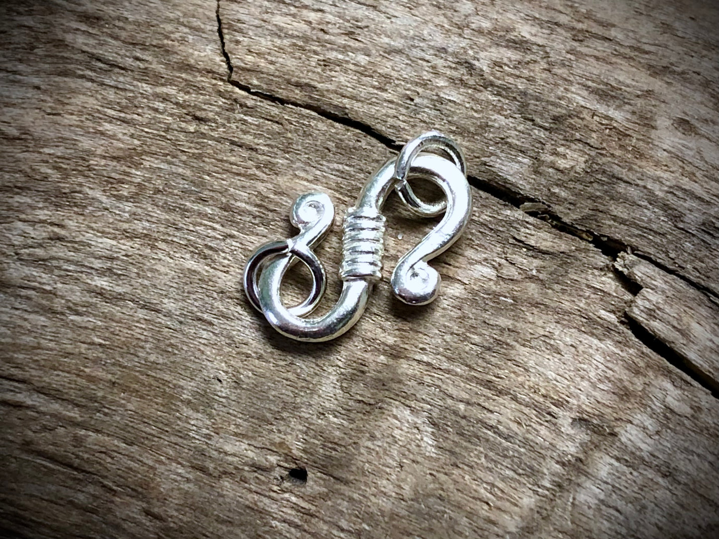 S-Hook Clasp - Silver Plated