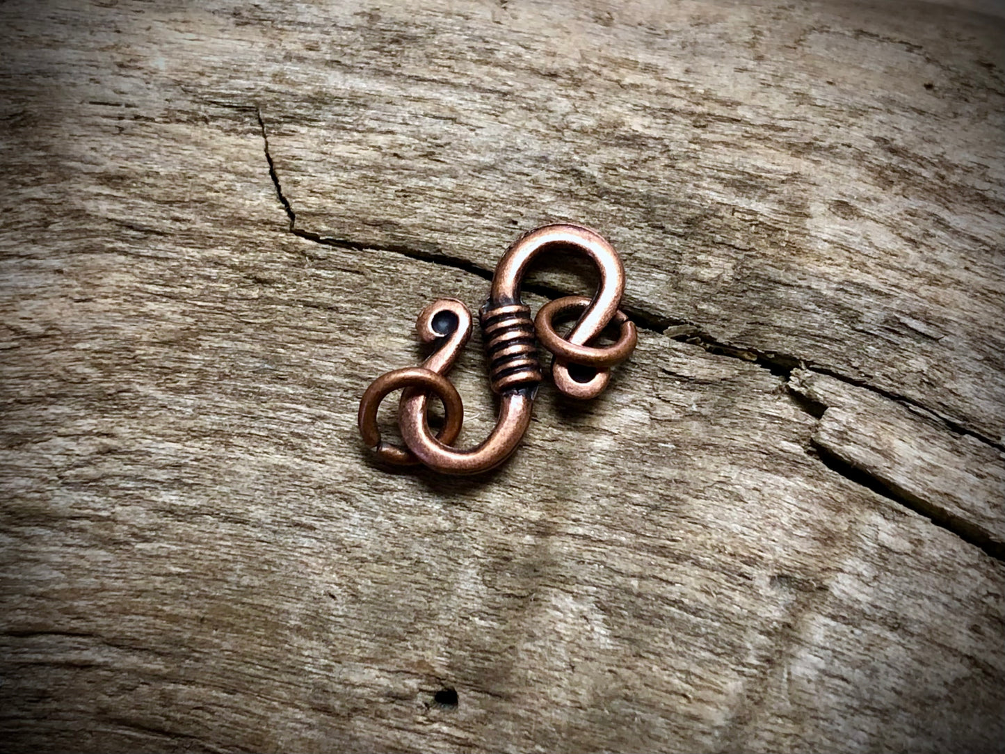 S-Hook Clasp - Antique Copper Plated