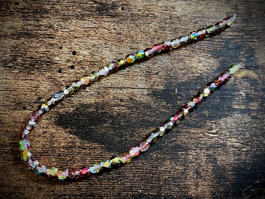 Fire Polished Czech Glass Strand