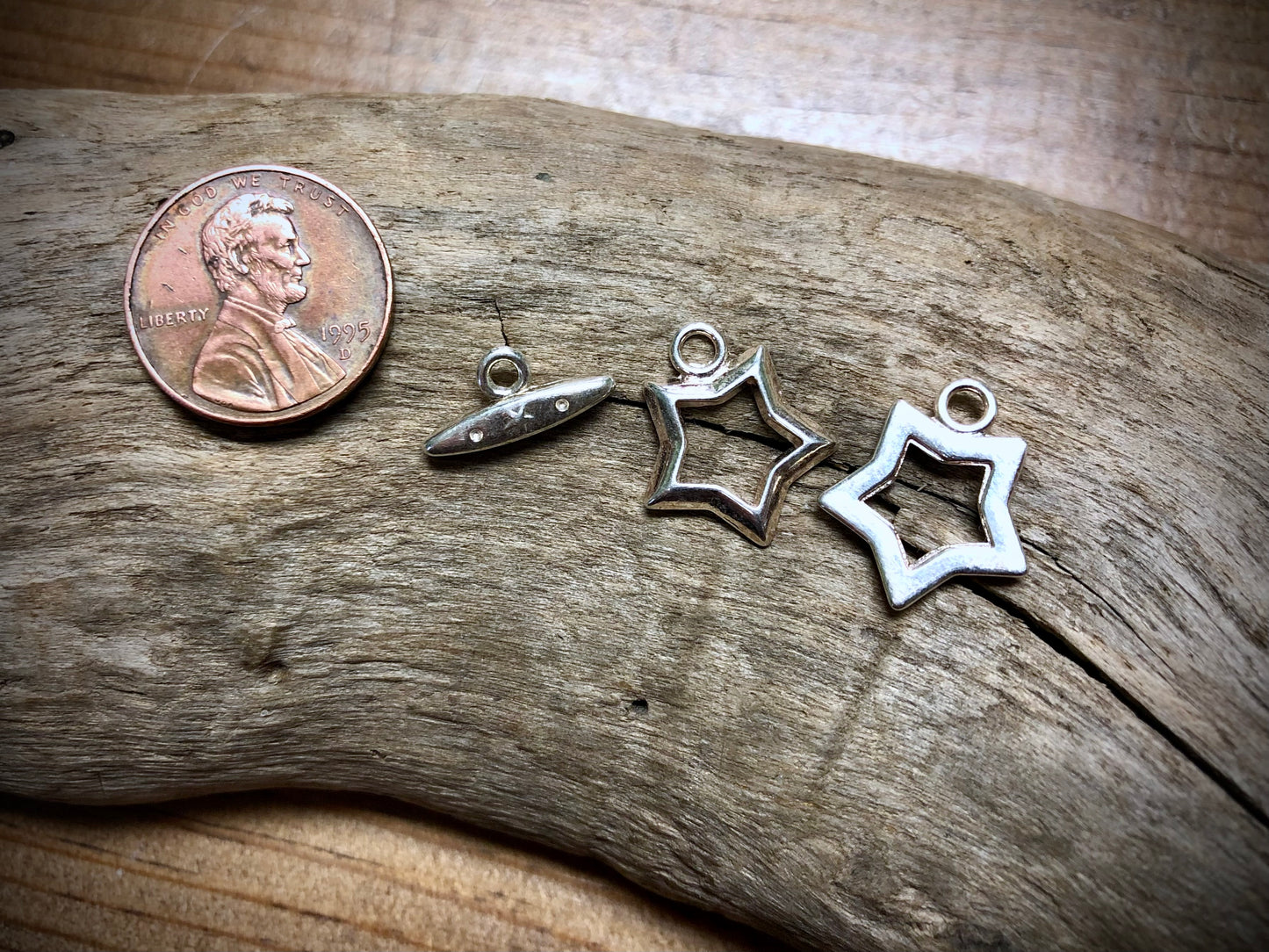 Star Toggle Set - Silver Plated