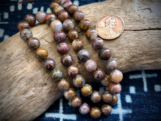 Pietersite Rounds Gemstone Bead Strand - 8mm - 15.5"