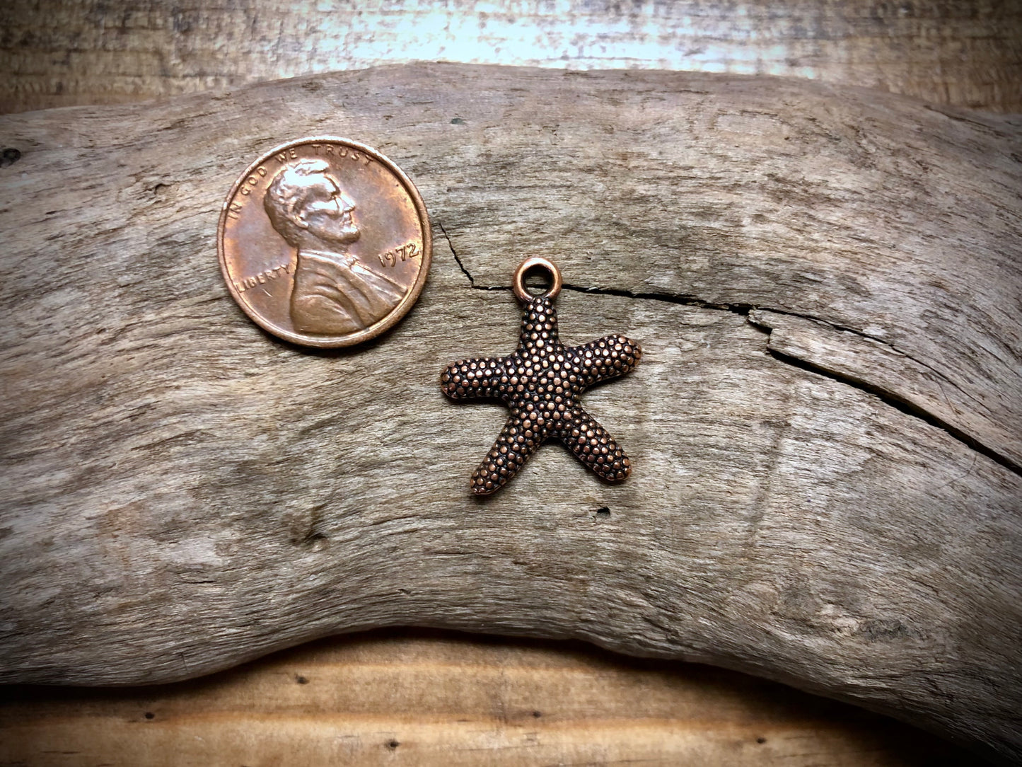 Starfish Charm - Antique Copper