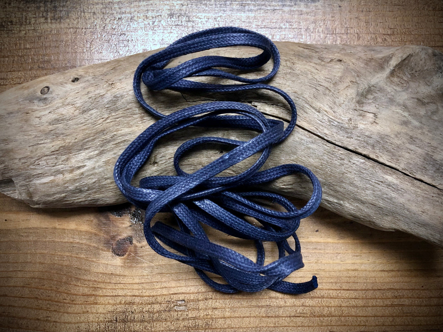 Waxed Cotton Cord - Navy Blue