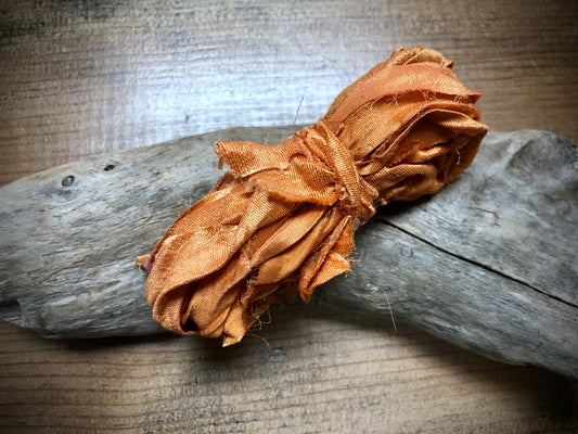 Sari Silk - Papaya Orange
