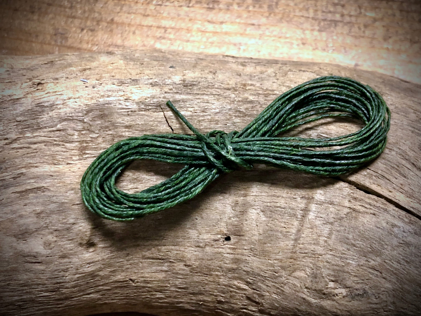 Waxed Irish Linen - Forest Green