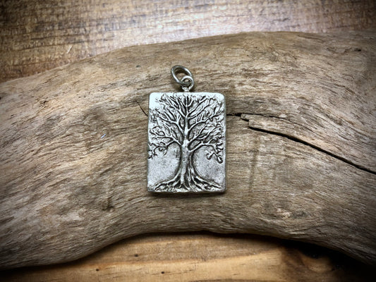 Tree of Life Pendant - Silver Tone