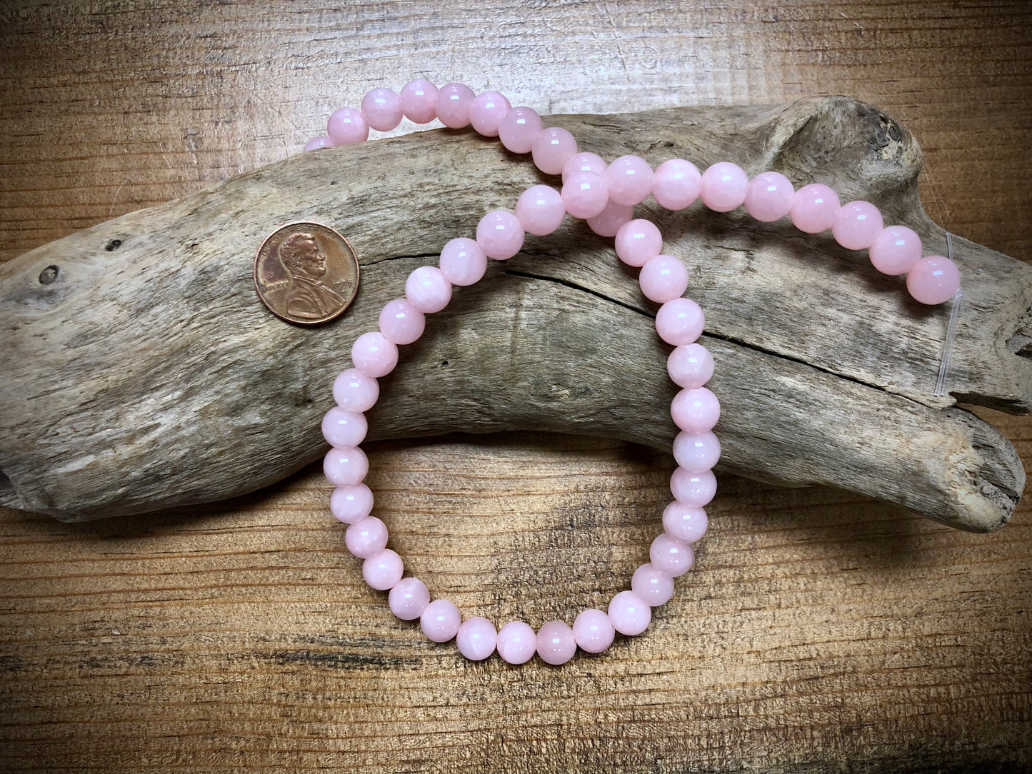 Dyed Jade Smooth Rounds - Light Pink - 8mm - 15.5"