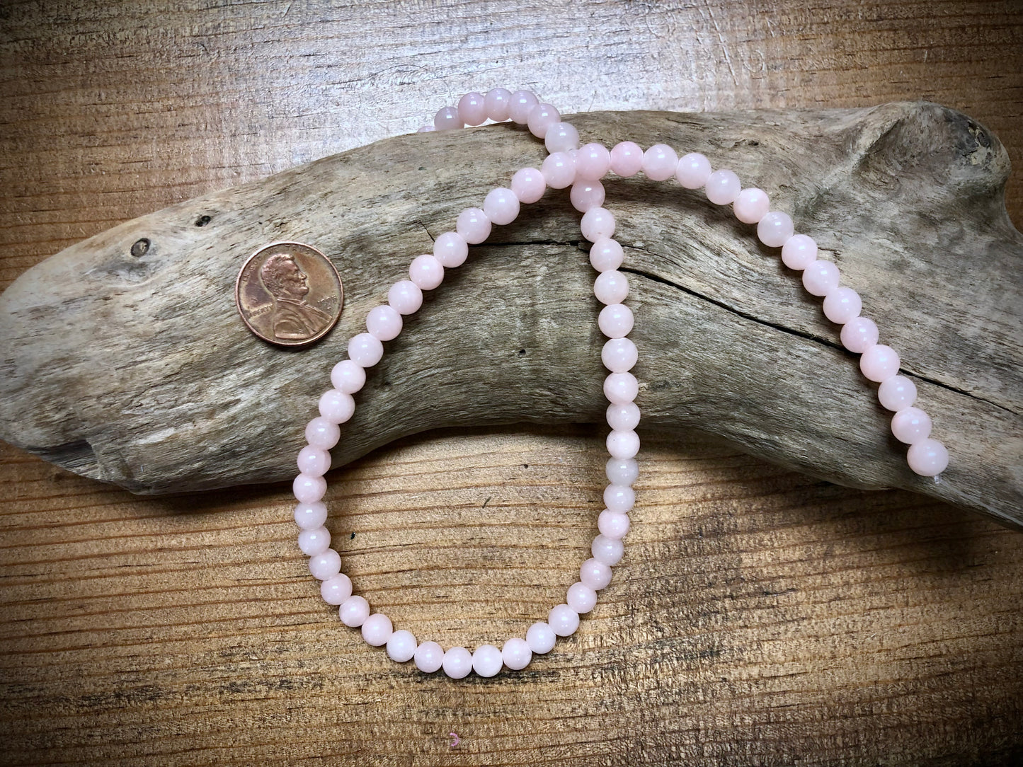 Dyed Jade Smooth Rounds - Light Pink - 6mm - 15.5"