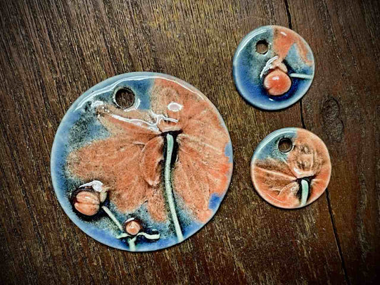 Marsha Neal Studio Charm and Pendant Set—Botanicals