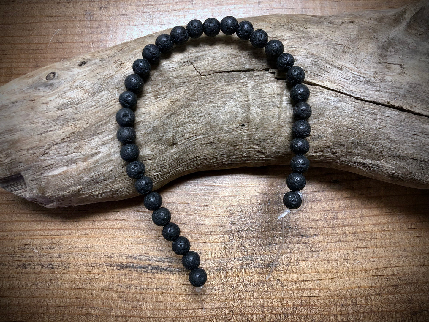 Lava Bead Strand - 6mm - 8”