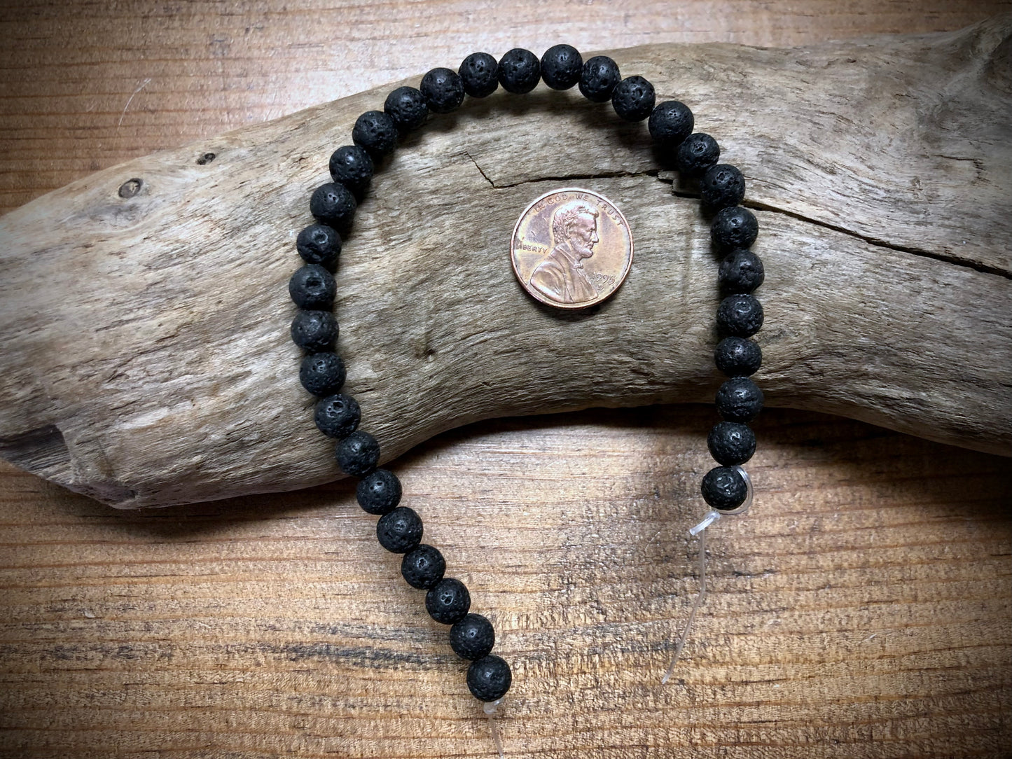 Lava Bead Strand - 6mm - 8”