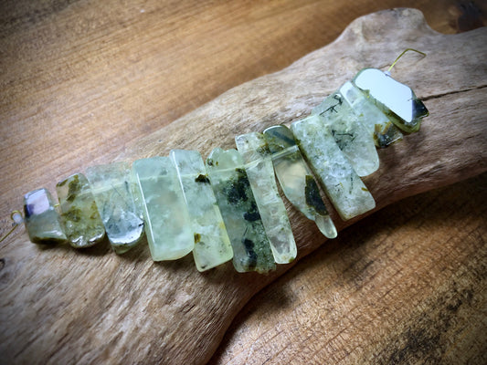 Graduated Perinite Sticks - 38mm x 9mm to 22mm x 8mm - 4" Strand