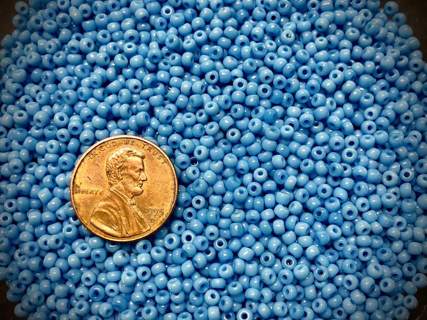 Vintage Venetian Seed Beads - 10/0 - Sky Blue