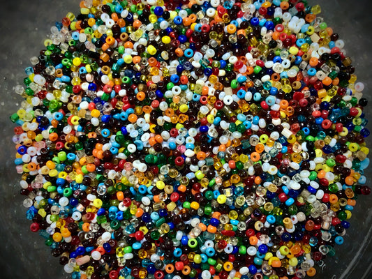 Vintage Venetian Seed Beads - 11/0 - Rainbow Mix