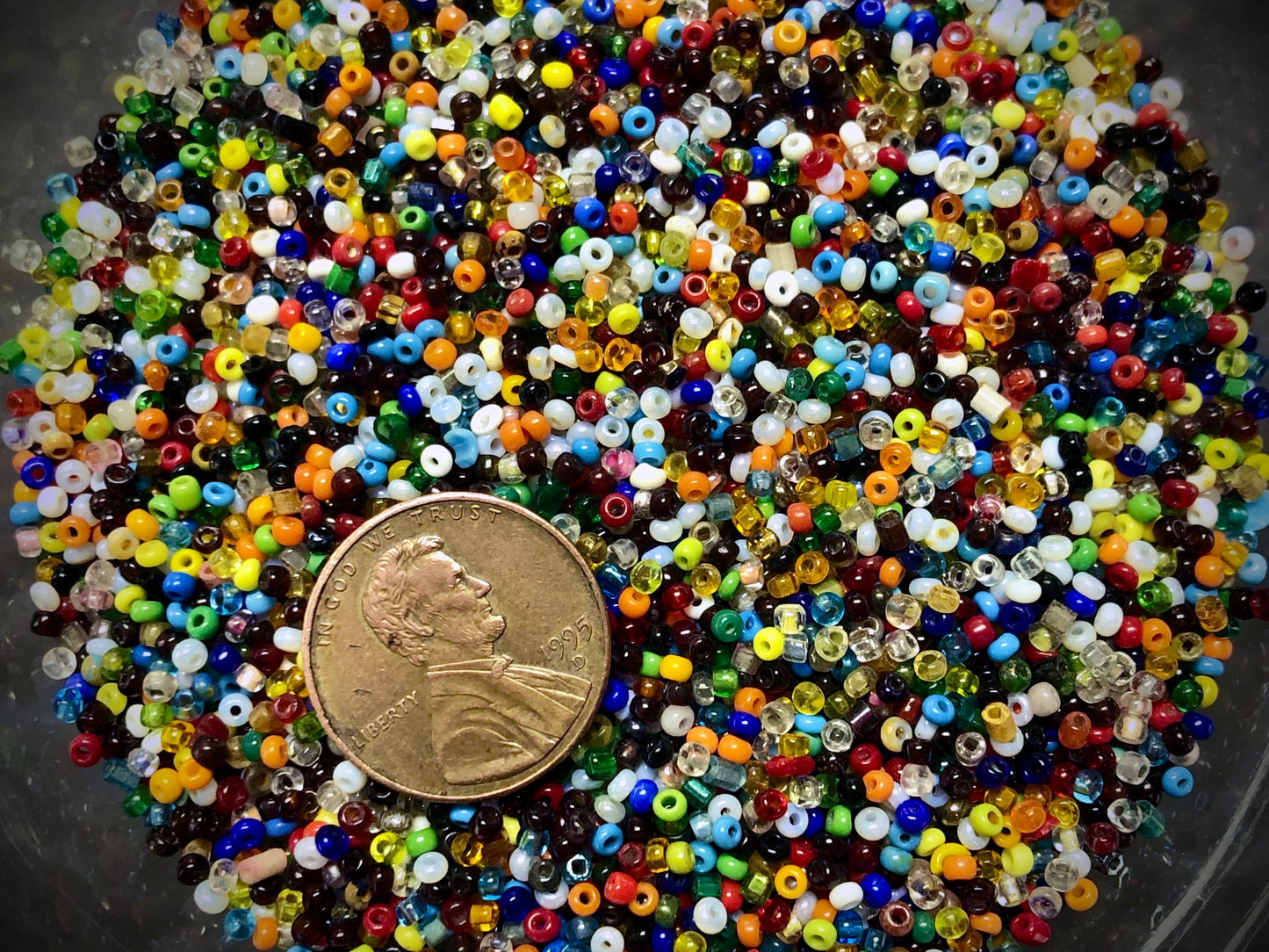 Vintage Venetian Seed Beads - 11/0 - Rainbow Mix