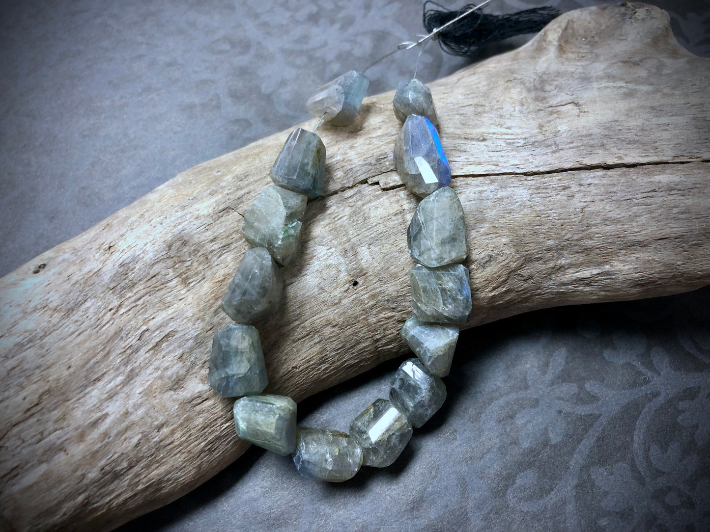 Labradorite Small Faceted Nuggets - 7"