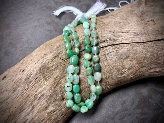 Chrysoprase Puff Ovals - 6mm x 5mm - 13”