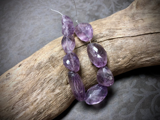 Ametrine Medium Faceted Nuggets - 7”