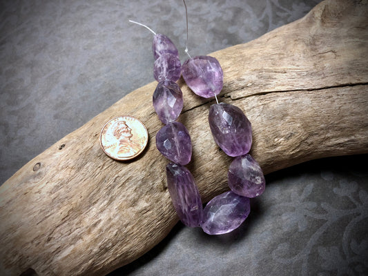 Ametrine Medium Faceted Nuggets - 7”