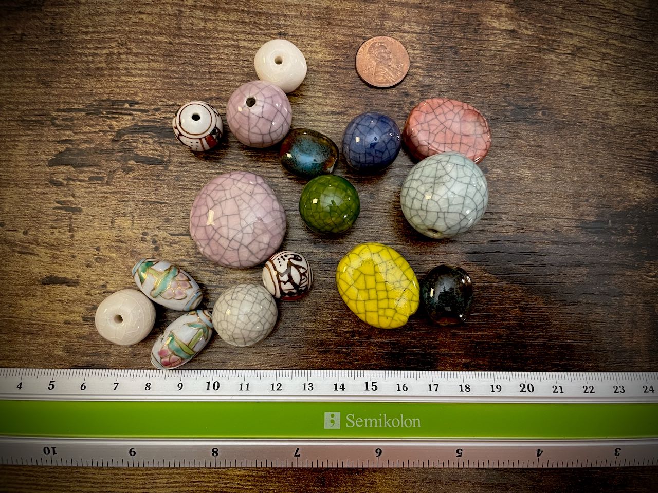 Bag of Random Vintage Ceramic Beads