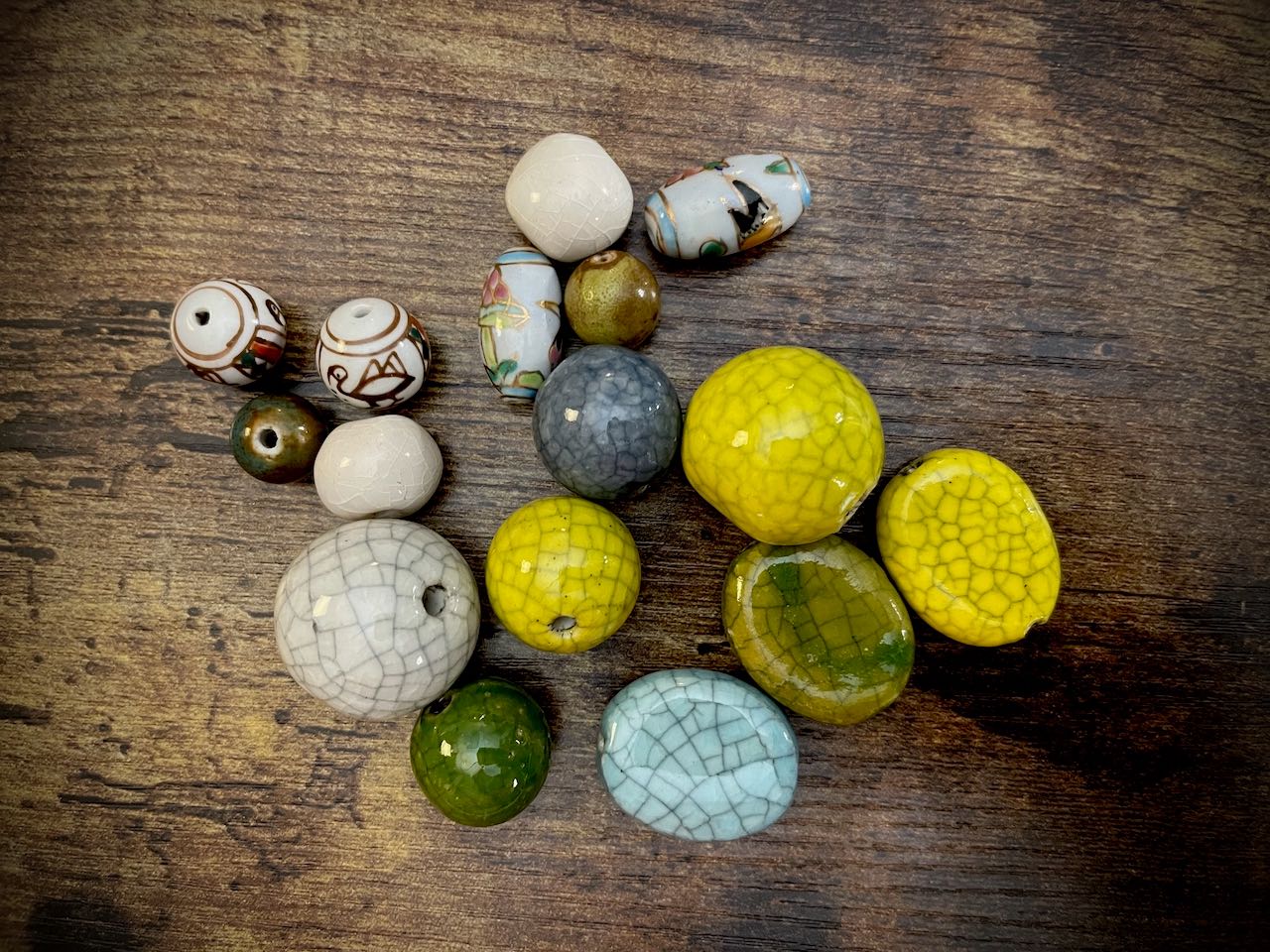 Bag of Random Vintage Ceramic Beads
