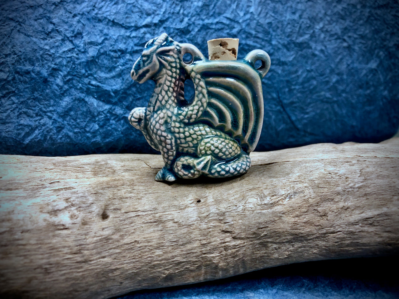 Peruvian Ceramic Vessel—Raku Dragon