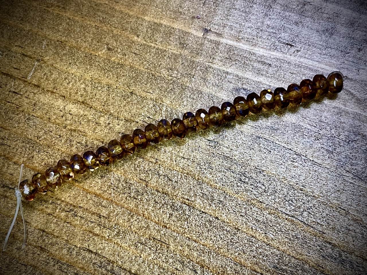 Gem Cut Rondelle Czech Glass Beads