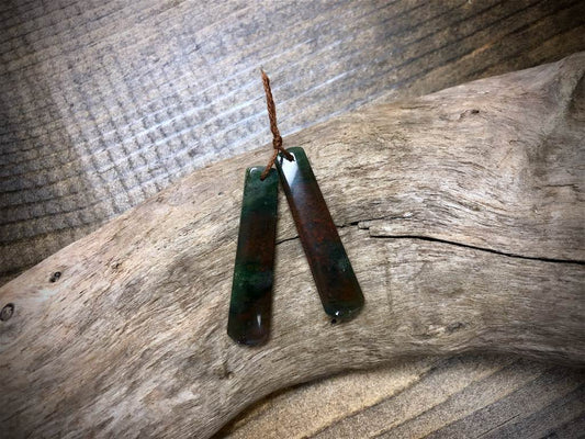 Bloodstone Gemstone Pair