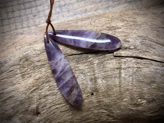 Amethyst Gemstone Pair