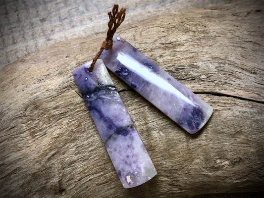 Amethyst Gemstone Pair