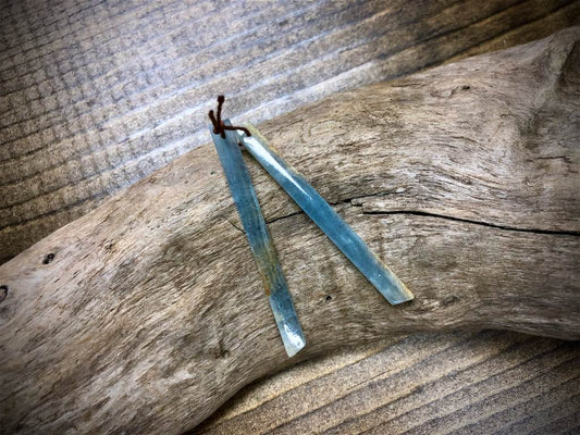 Blue Calcite Gemstone Pair