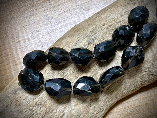 Smoky Quartz Faceted Nuggets Bead Strand - 7"