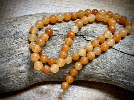 Red Aventurine Rounds Bead Strand - 6mm - 15.5"