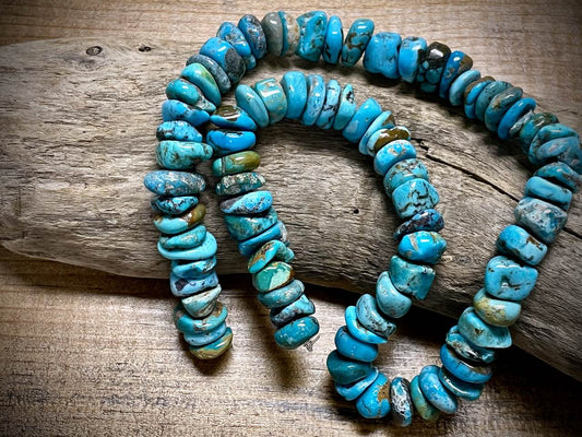 Turquoise Nuggets Bead Strand - 16"
