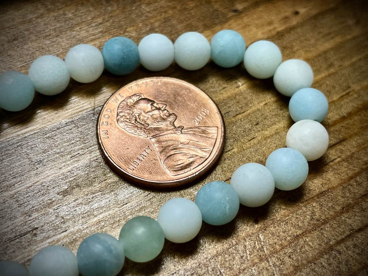 Amazonite Smooth Matte Rounds Bead Strand - 6mm - 8"