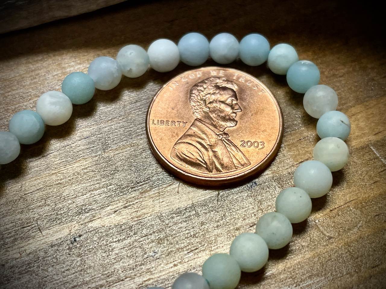 Amazonite Smooth Matte Rounds Bead Strand - 4mm - 8"