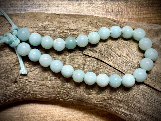Amazonite Smooth Rounds Bead Strand - 8mm - 8" - Large Hole
