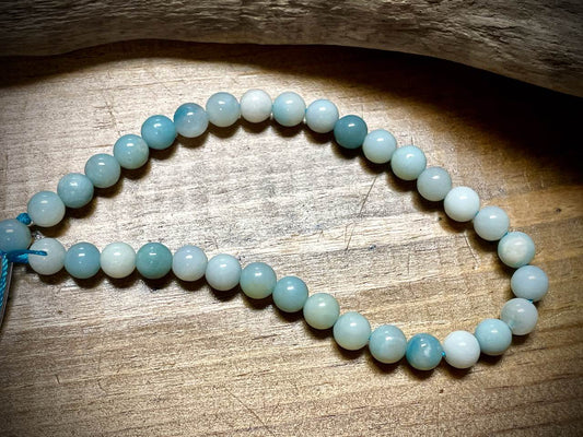Amazonite Smooth Rounds Bead Strand - 6mm - 8"