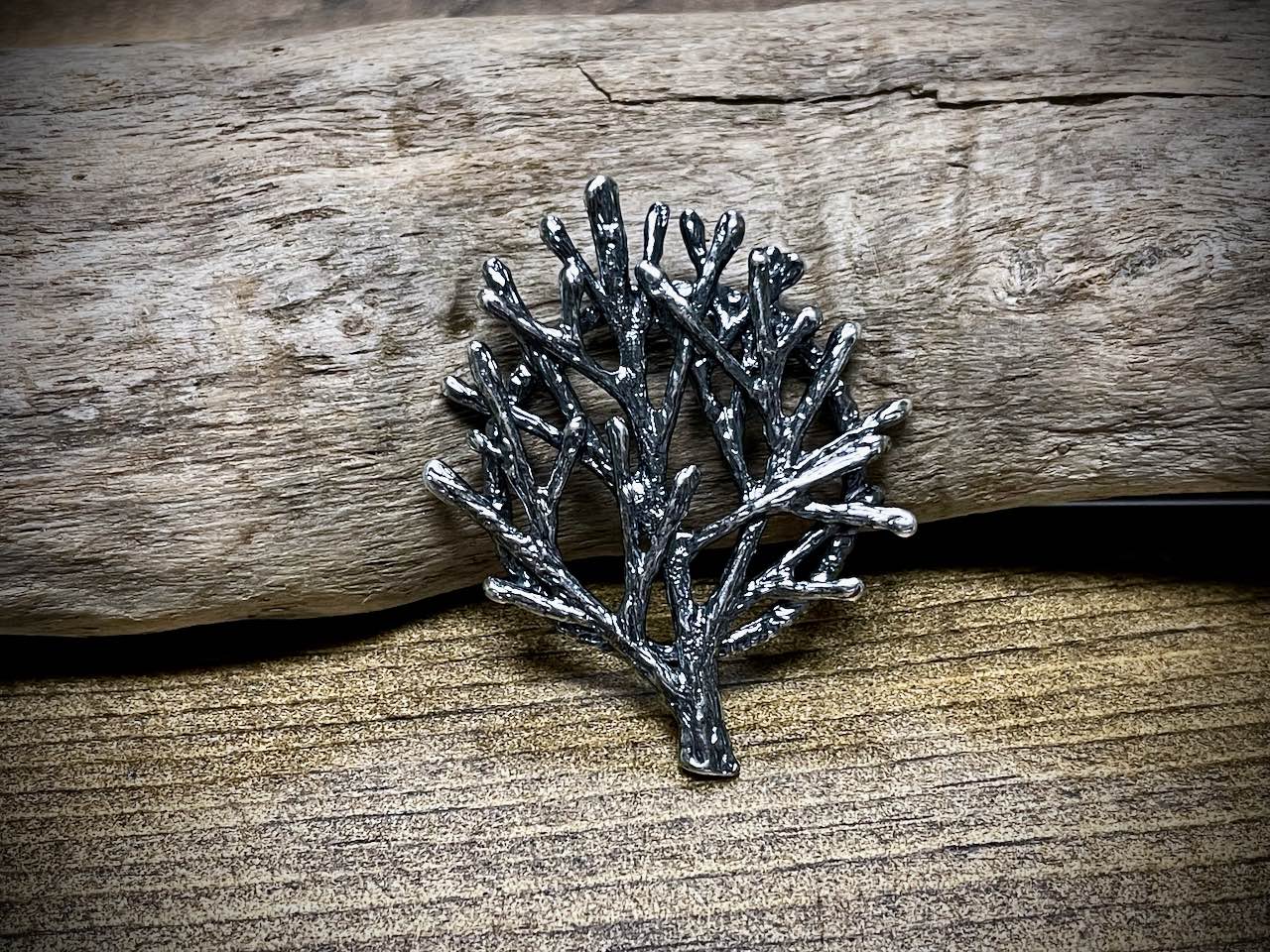 Silver Filled Tree/Forest Pendant