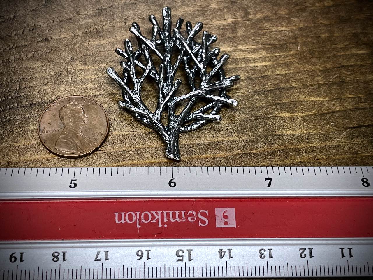 Silver Filled Tree/Forest Pendant