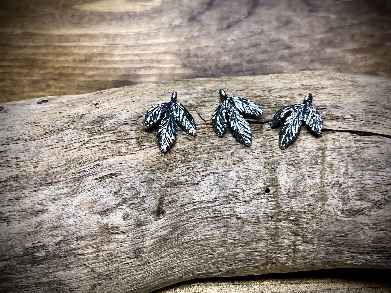 Silver Filled Leaf Charm