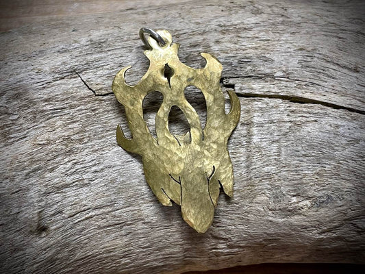 Crowned Stag Pendant by Nori Greer