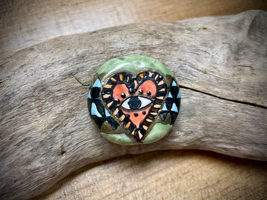 Diane Hawkey Heart/Eye Pendant