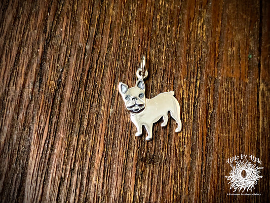 Sterling Silver French Bulldog Dog Charm