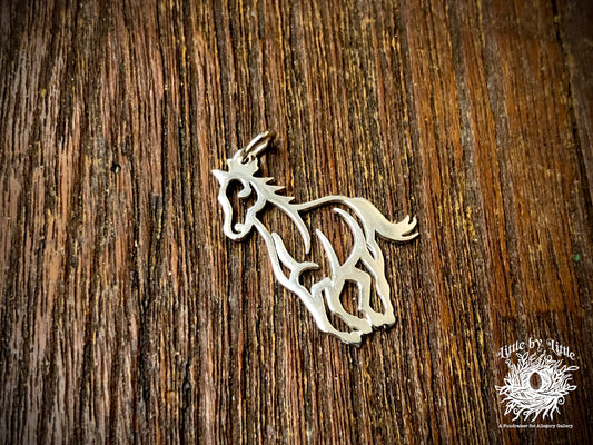 Sterling Silver Openwork Horse Charm