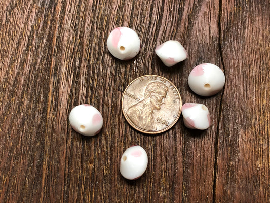 Vintage Japanese Glass 10mm Bicone Beads